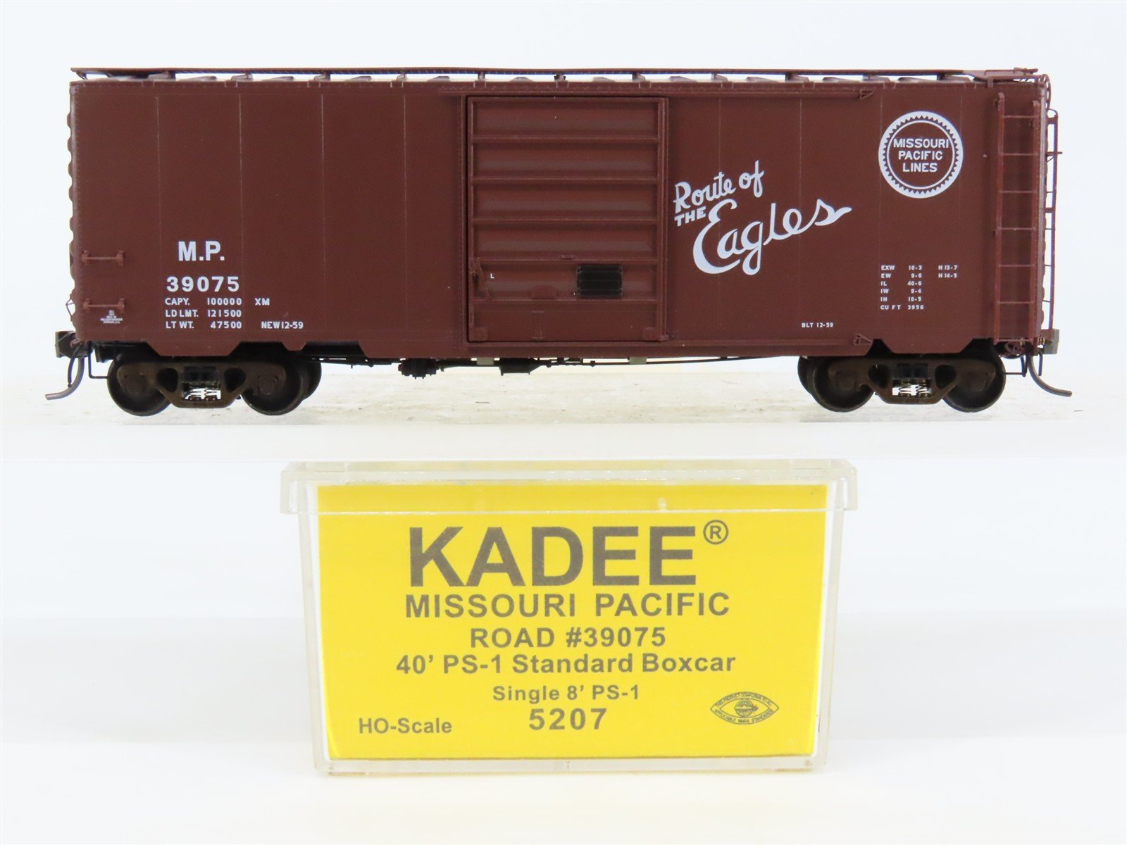 HO Scale Kadee 5207 MP Route Of The Eagles 40' PS-1 Single Door Box Car #39075