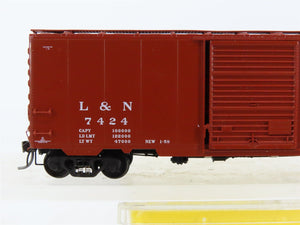 HO Scale Kadee 5220 L&N Louisville & Nashville Dixie Line 40' PS-1 Box Car #7424