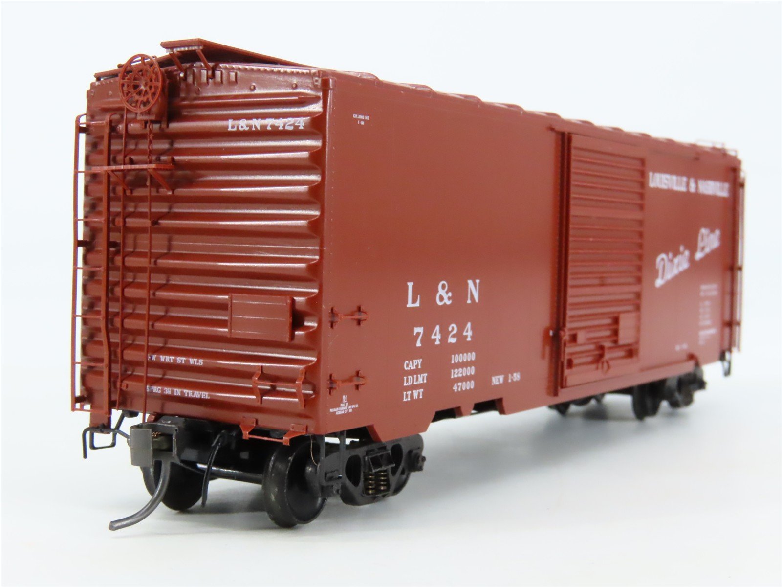 HO Scale Kadee 5220 L&N Louisville & Nashville Dixie Line 40' PS-1 Box Car #7424