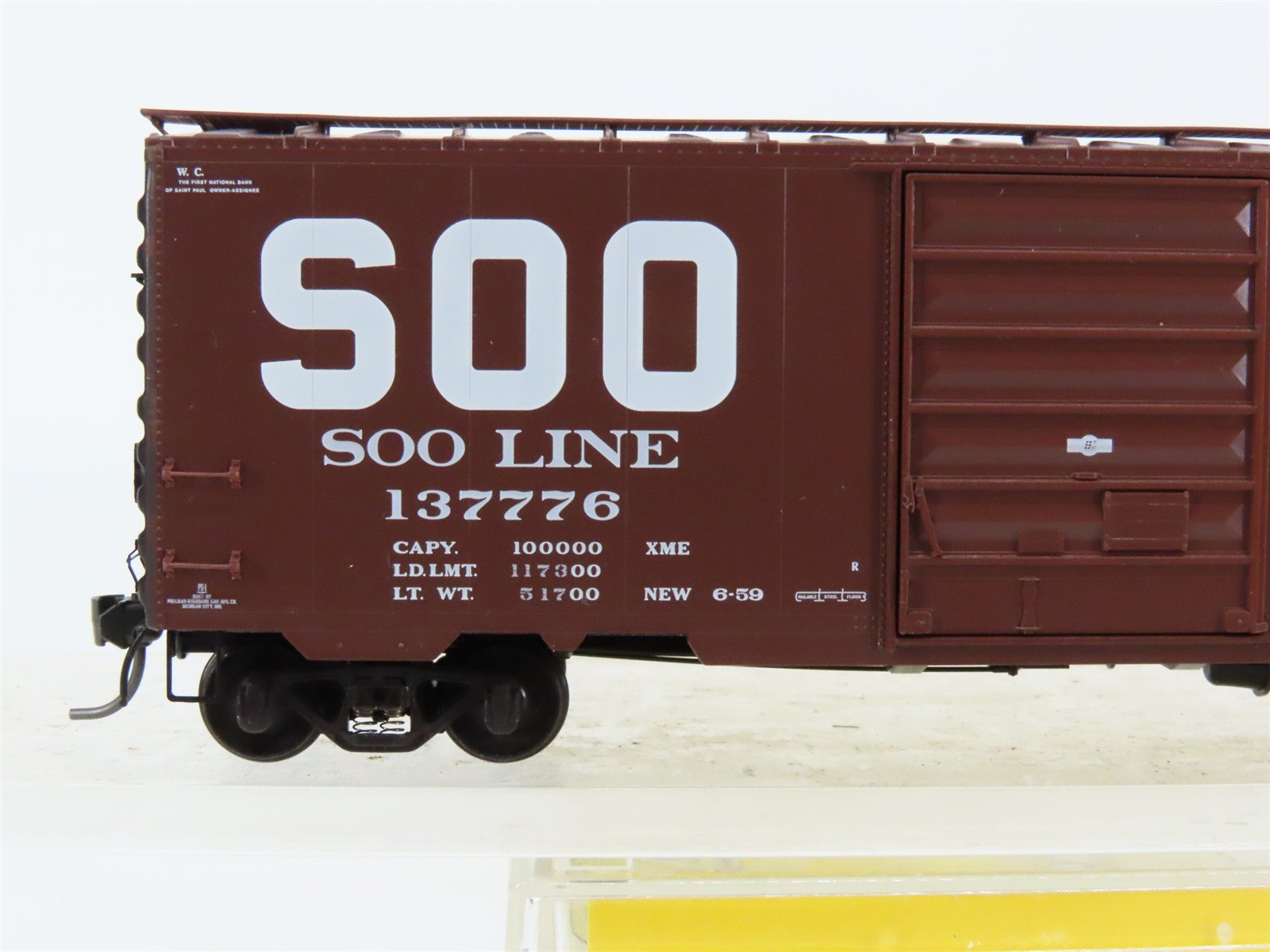 HO Scale Kadee 5212 SOO Line 40' PS-1 Single Door Box Car #137776