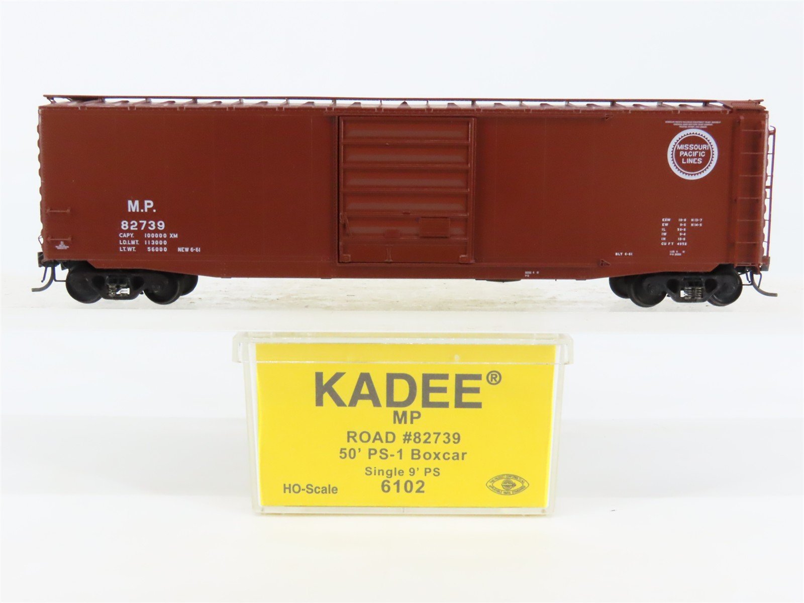 HO Scale Kadee 6102 MP Missouri Pacific 50' PS-1 Single Door Box Car #82739