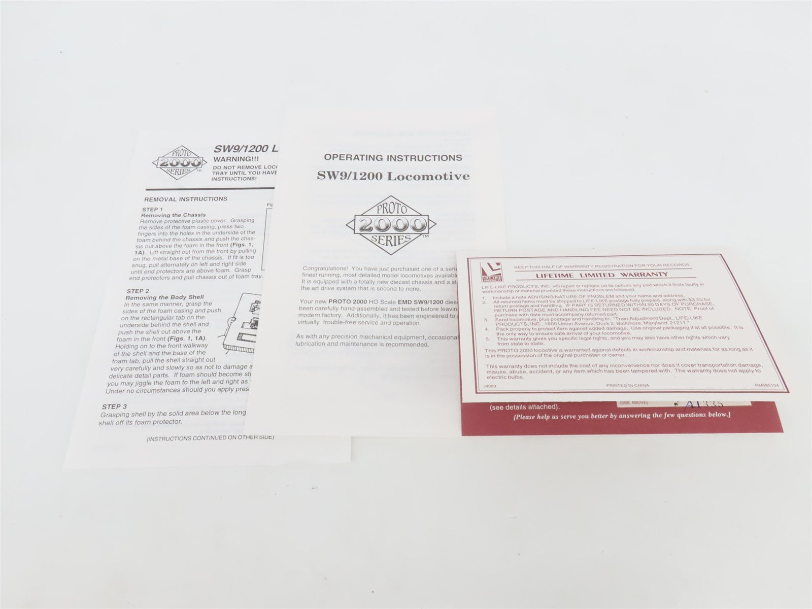 HO Scale Proto 2000 21148 CB&Q Burlington Route EMD SW1200 Diesel Switcher #9271