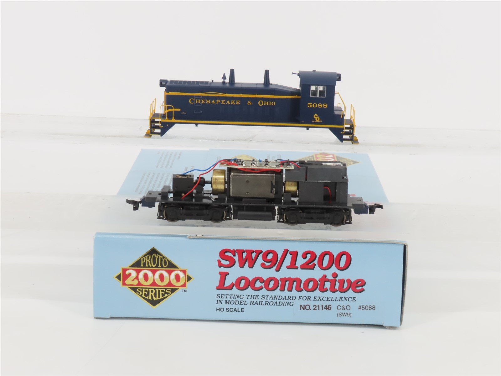 HO Scale Proto 2000 21146 C&O Chesapeake & Ohio EMD SW9 Diesel Switcher #5088