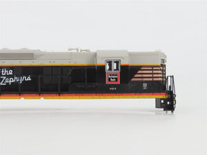 HO Scale Proto 2000 8225 CB&Q Burlington Route EMD SD7 Diesel #303 - DCC Ready