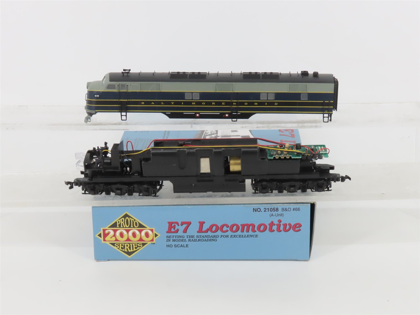 HO Scale Proto 2000 21058 B&O Baltimore & Ohio EMD E7A Diesel #66 - DCC Ready