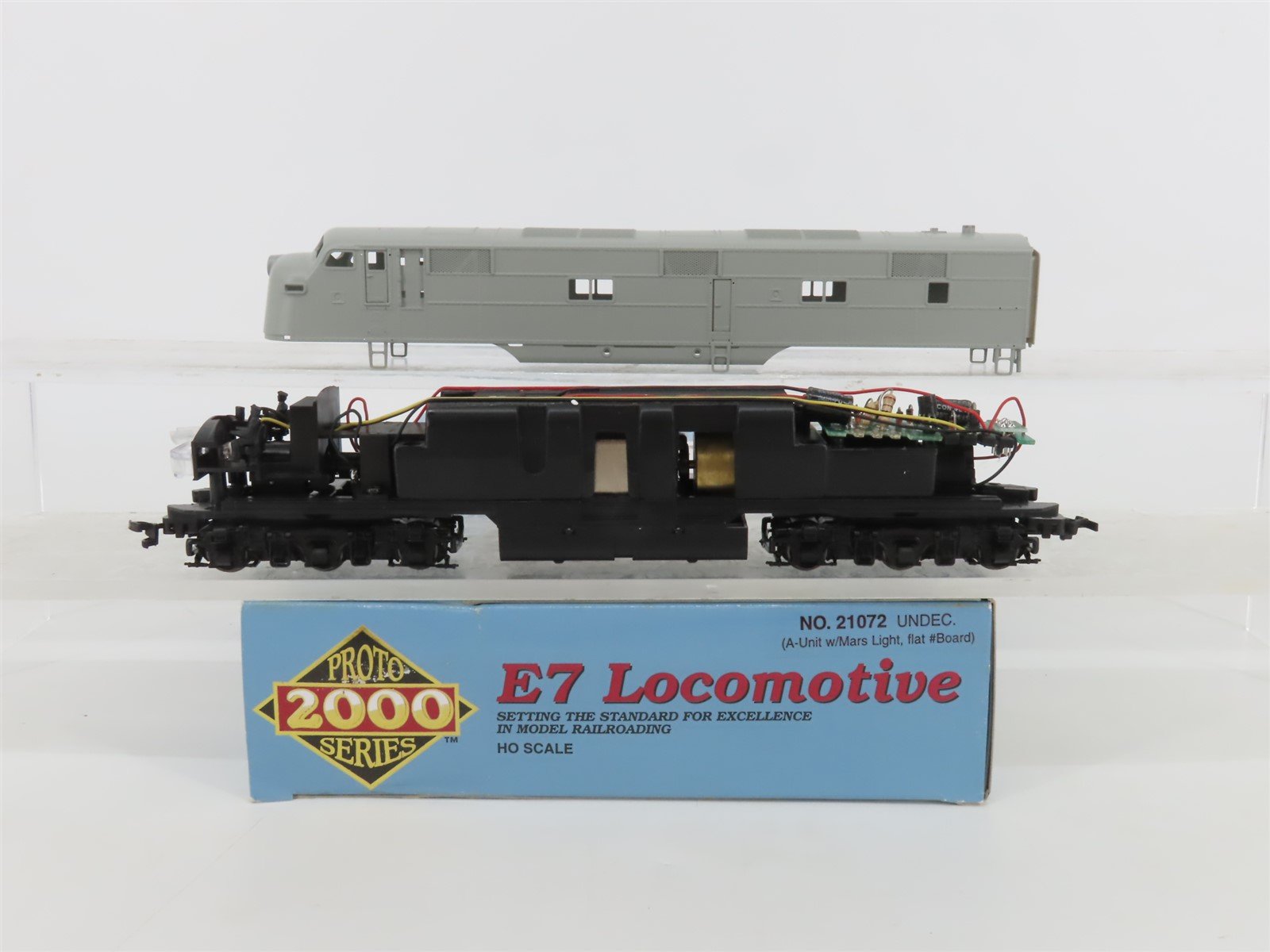 HO Scale Proto 2000 21072 Undecorated EMD E7A Diesel Locomotive - DCC Ready
