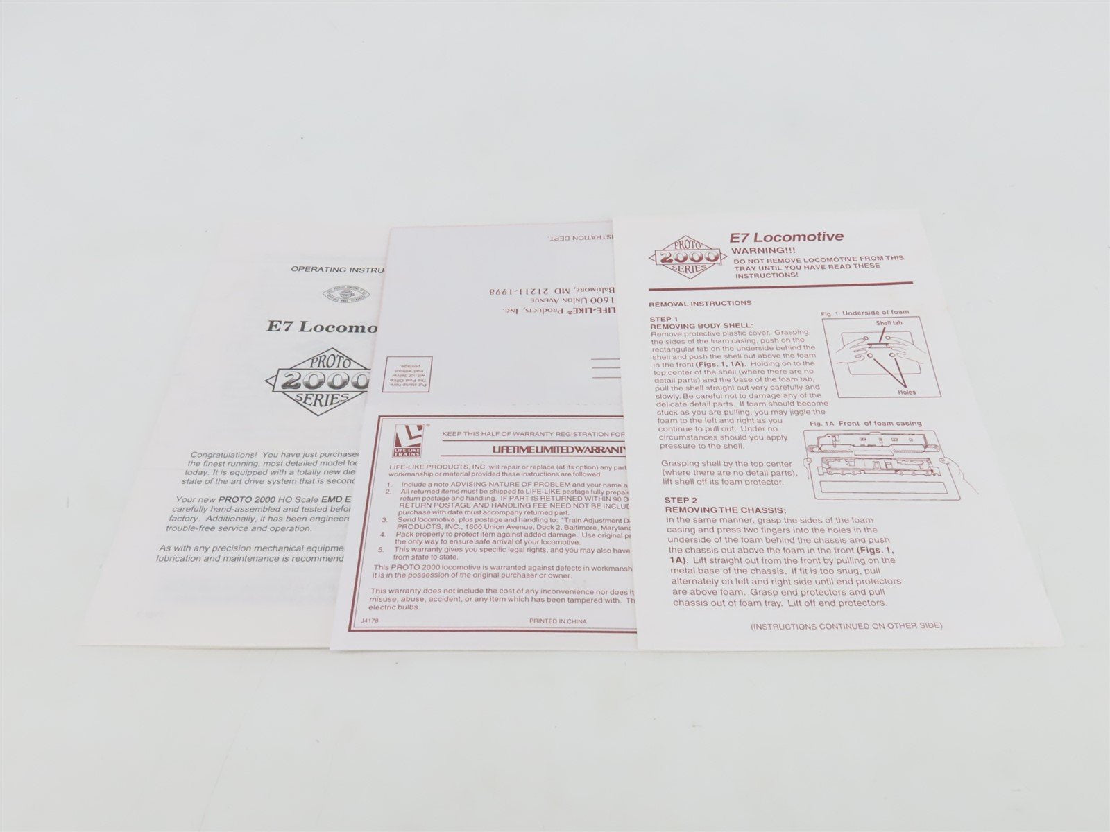 HO Scale Proto 2000 21072 Undecorated EMD E7A Diesel Locomotive - DCC Ready