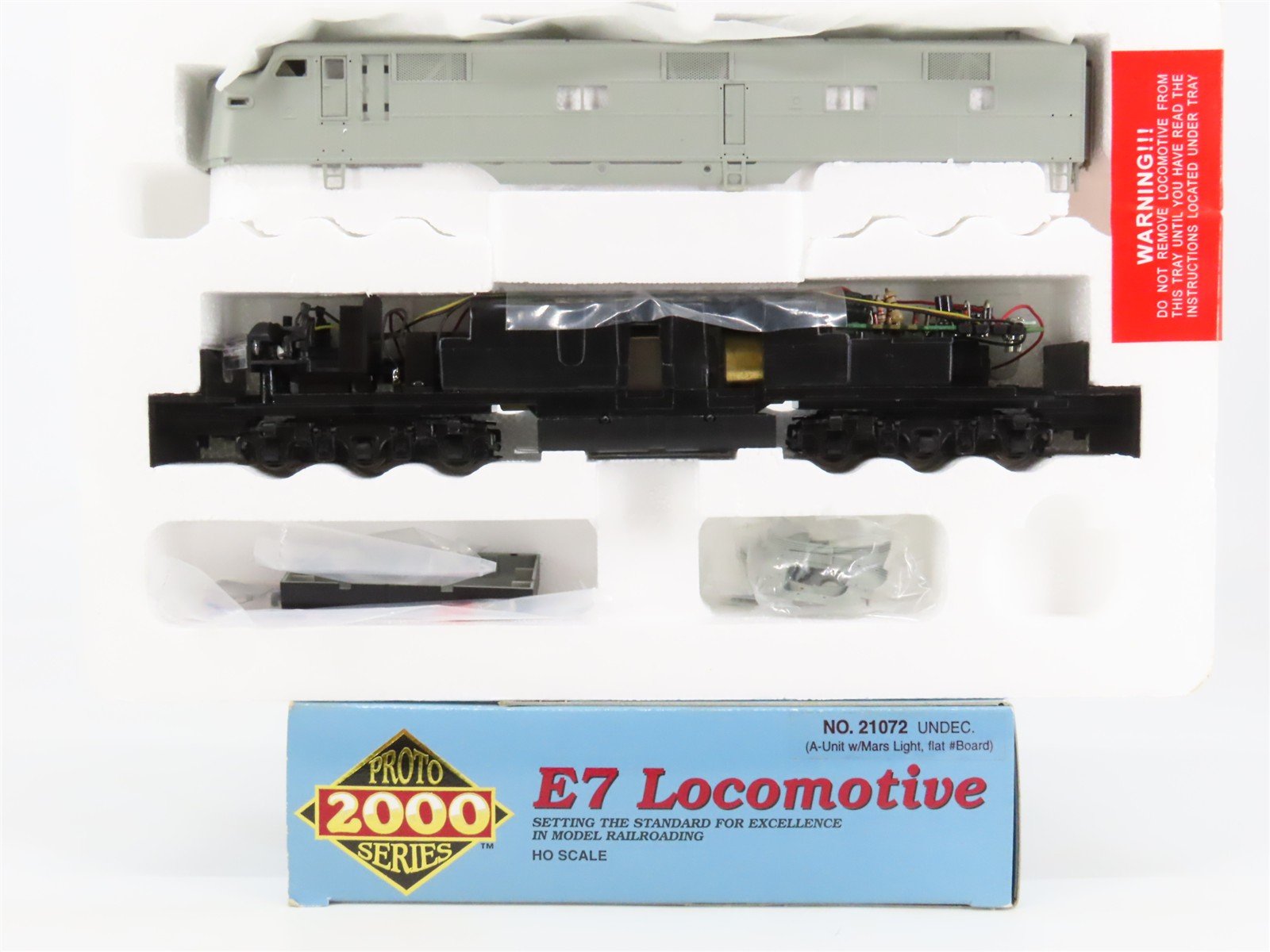 HO Scale Proto 2000 21072 Undecorated EMD E7A Diesel Locomotive - DCC Ready