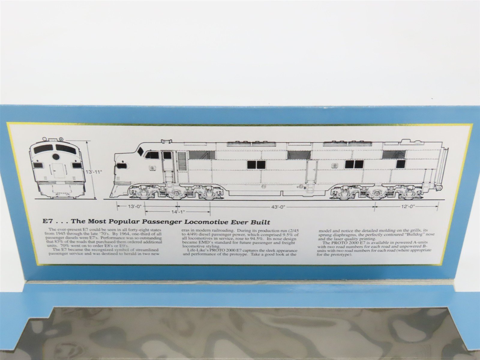 HO Scale Proto 2000 21072 Undecorated EMD E7A Diesel Locomotive - DCC Ready