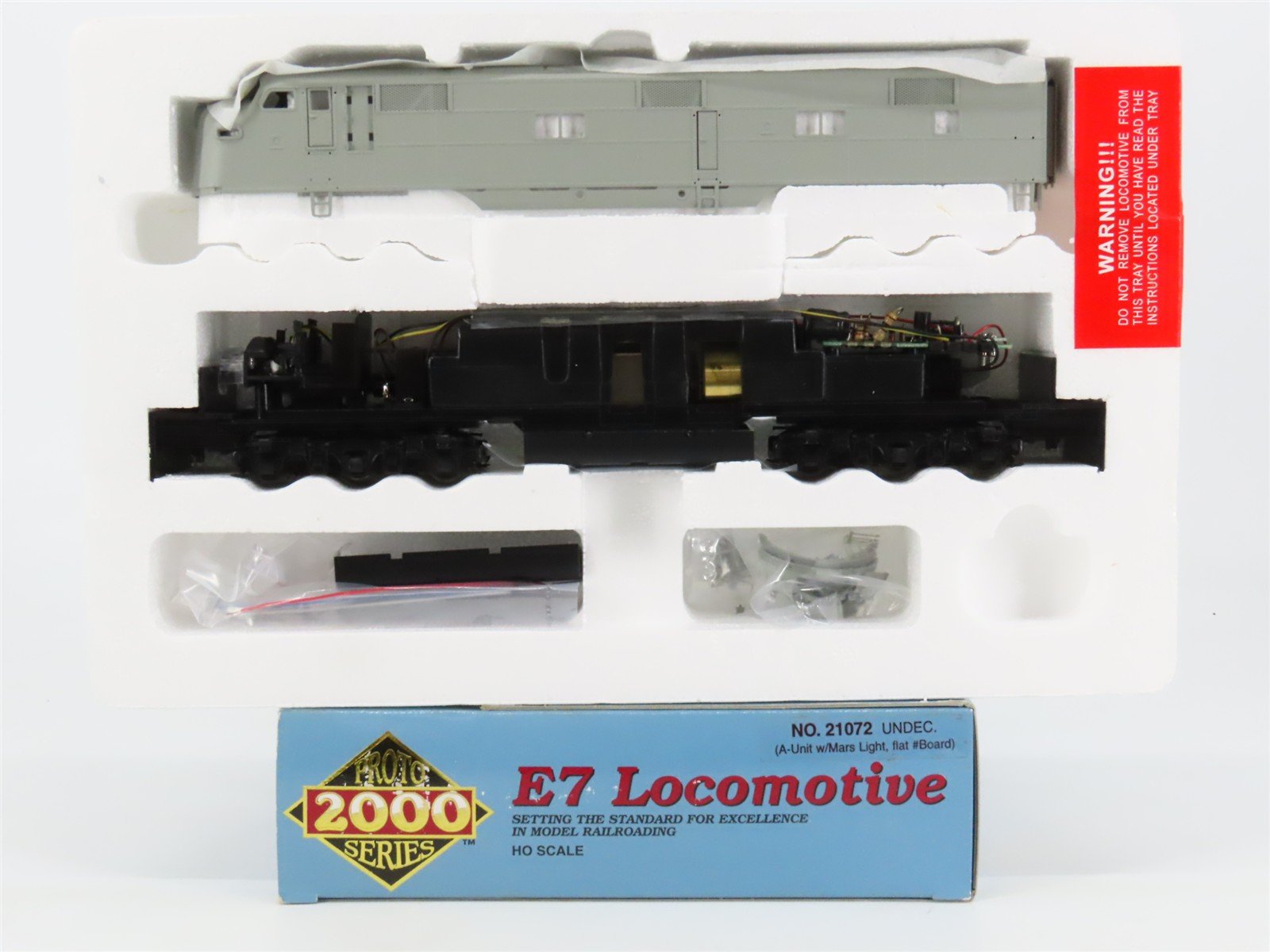 HO Scale Proto 2000 21072 Undecorated EMD E7A Diesel Locomotive - DCC Ready