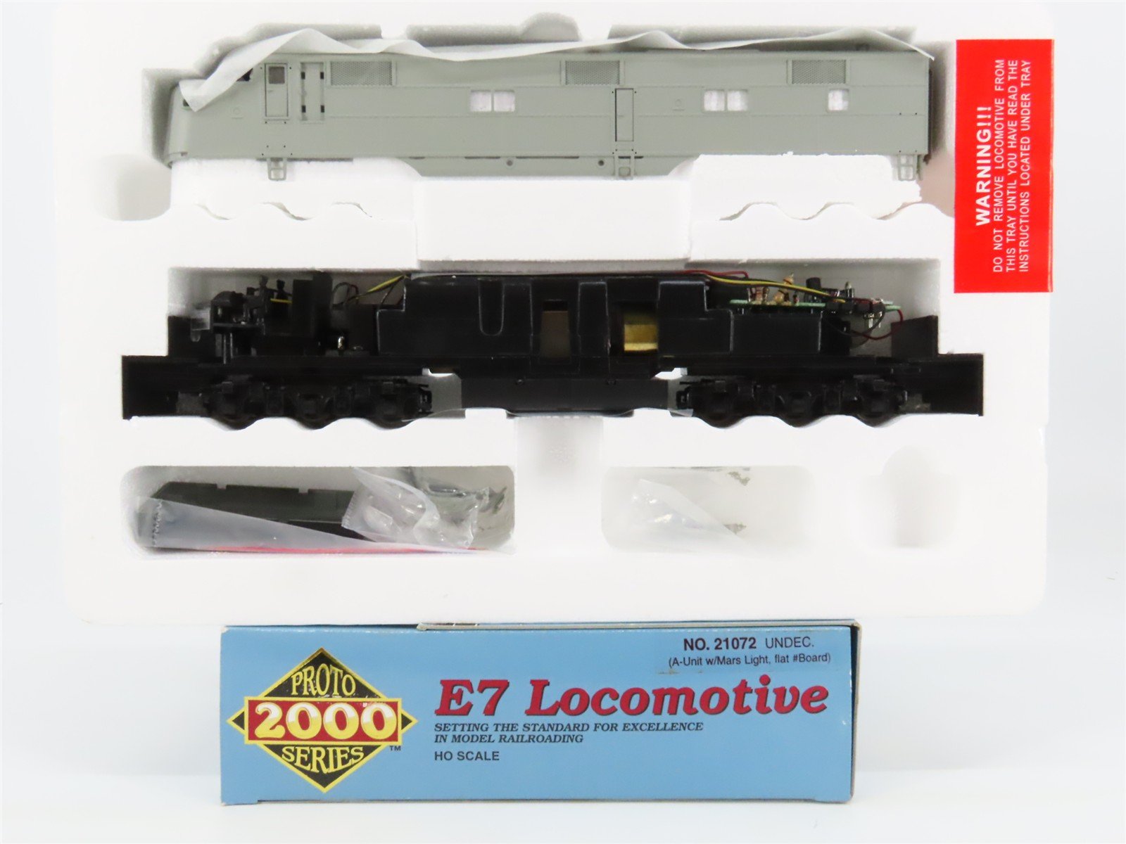 HO Scale Proto 2000 21072 Undecorated EMD E7A Diesel Locomotive - DCC Ready