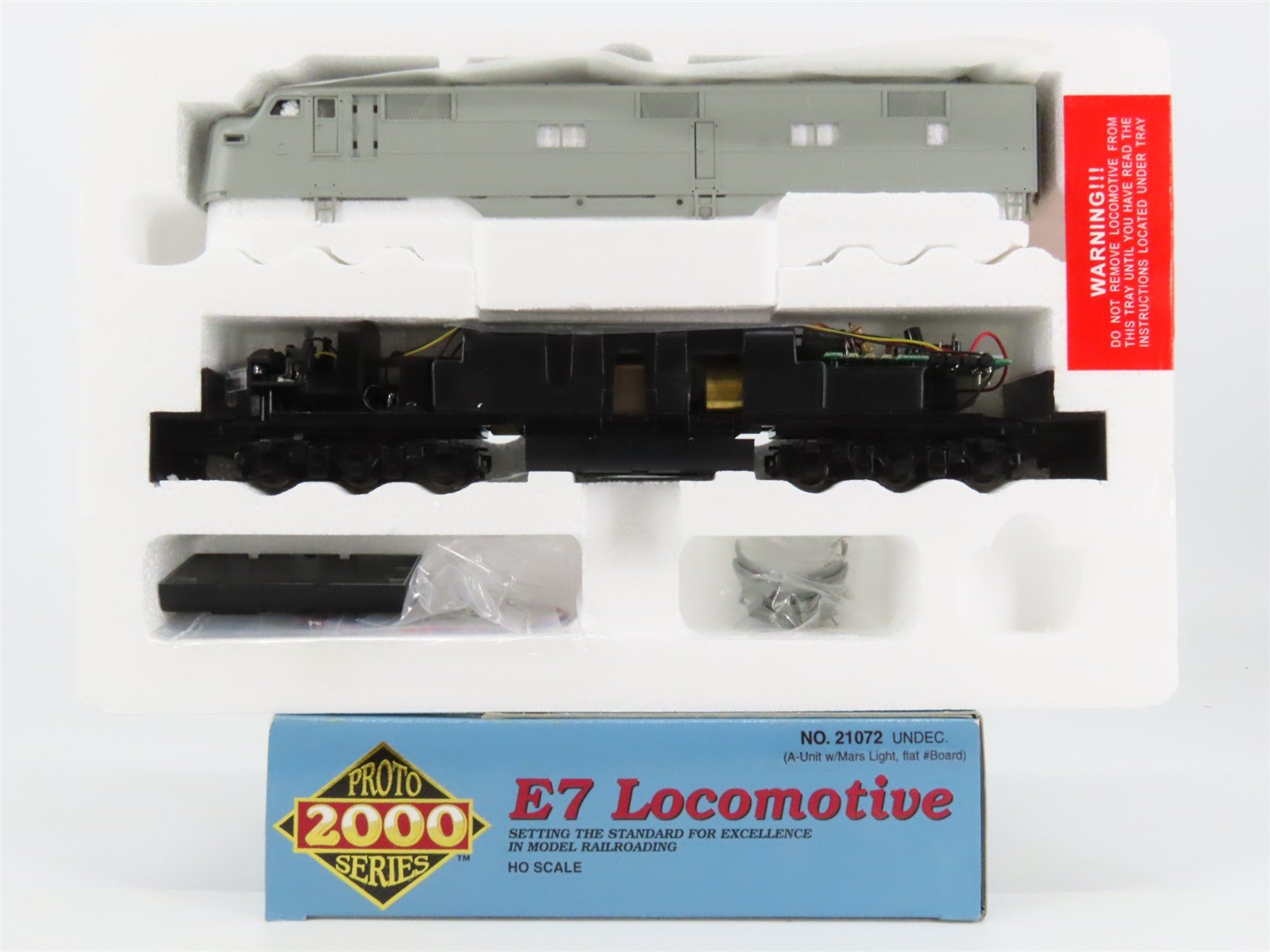 HO Scale Proto 2000 21072 Undecorated EMD E7A Diesel Locomotive - DCC Ready