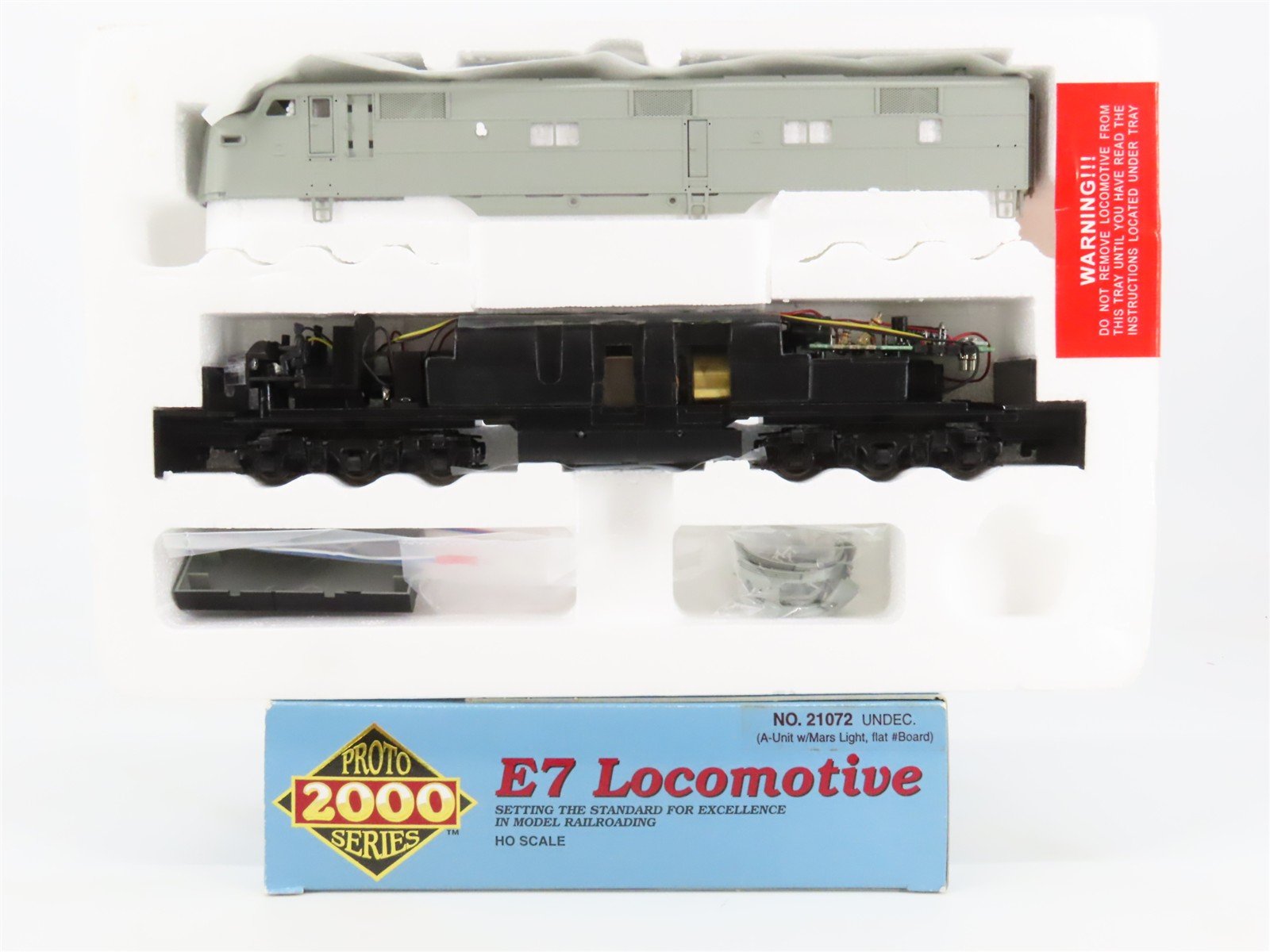 HO Scale Proto 2000 21072 Undecorated EMD E7A Diesel Locomotive - DCC Ready