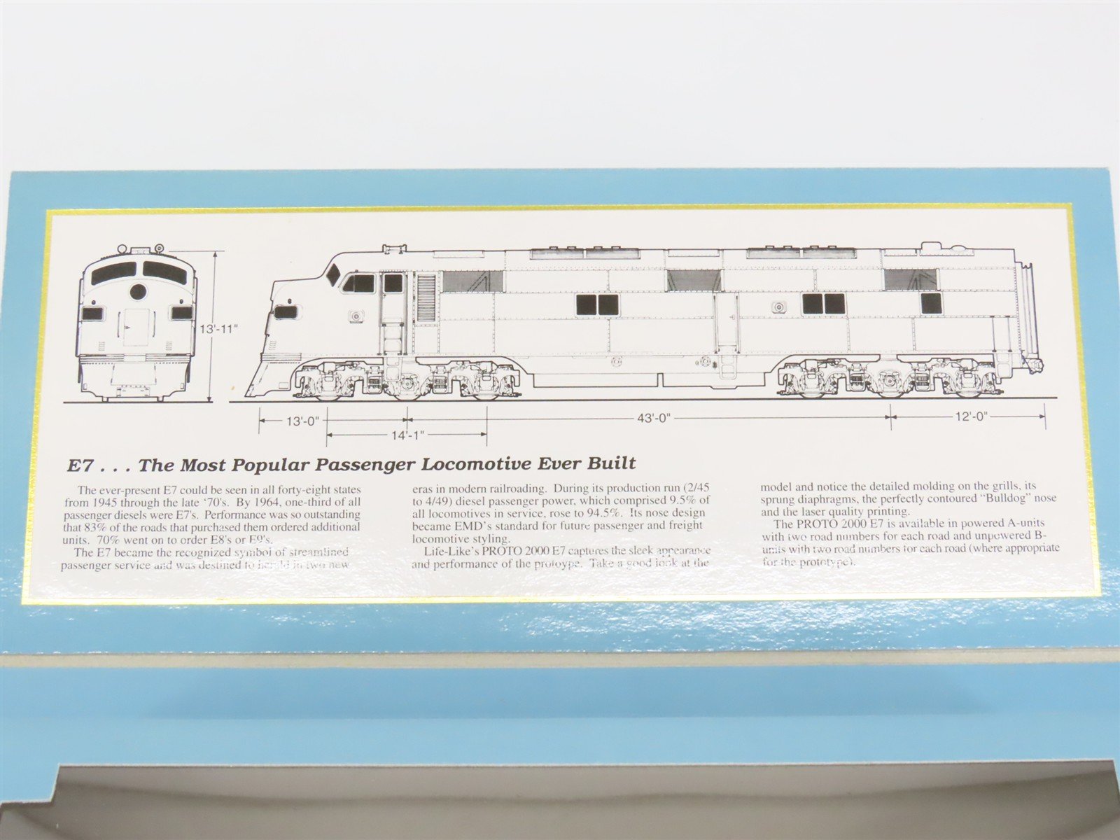 HO Proto 2000 21077 CB&Q Burlington Route EMD E7A Diesel #9924A - DCC Ready