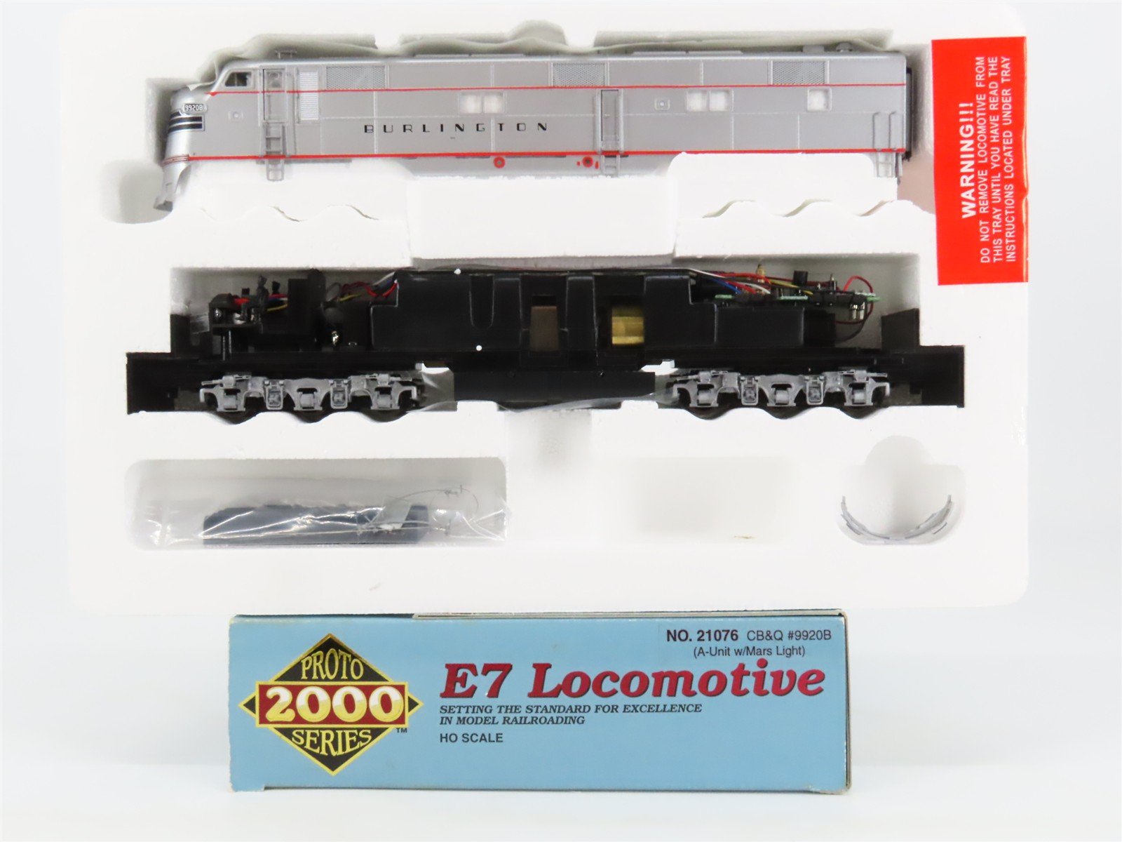 HO Proto 2000 21076 CB&Q Burlington Route EMD E7A Diesel #9920B - DCC Ready