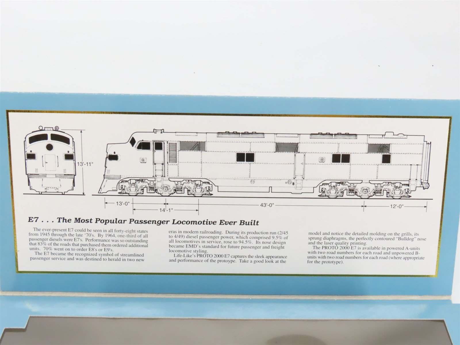 HO Proto 2000 21076 CB&Q Burlington Route EMD E7A Diesel #9920B - DCC Ready