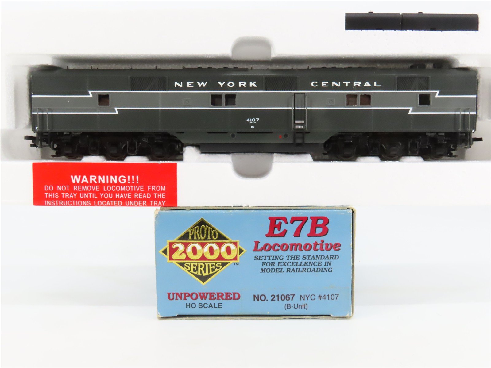 HO Scale Proto 2000 21067 NYC New York Central EMD E7B Diesel #4107 - Unpowered
