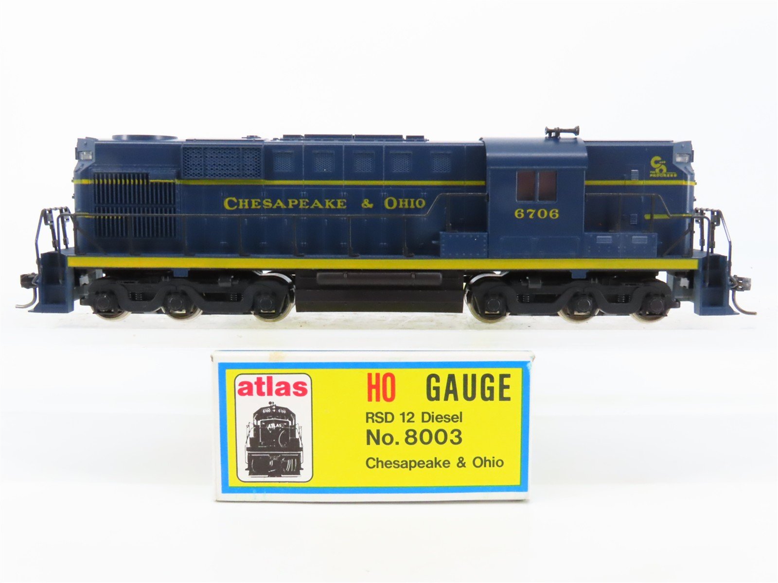 HO Scale Atlas/KATO 8003 C&O Chesapeake & Ohio ALCO RSD-12 Diesel #6706