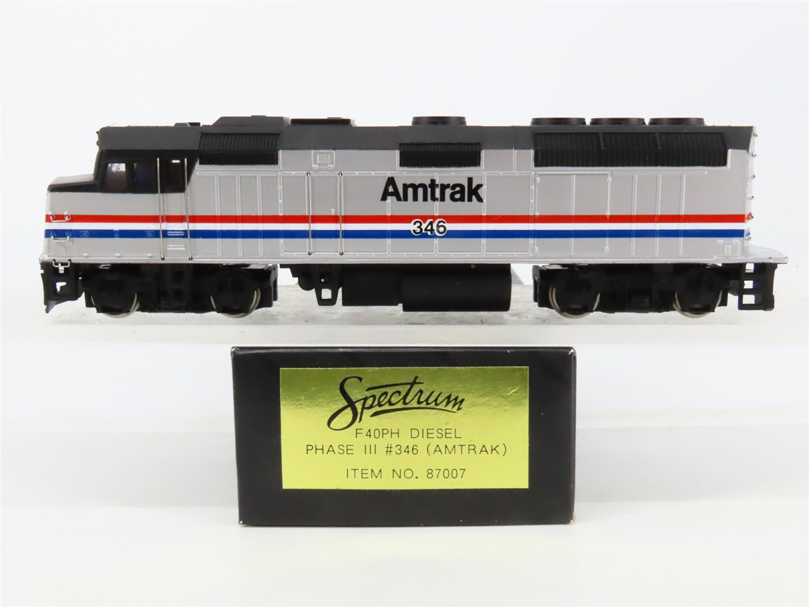 HO Scale Bachmann Spectrum 87007 AMTK Amtrak Phase III EMD F40PH Diesel #346