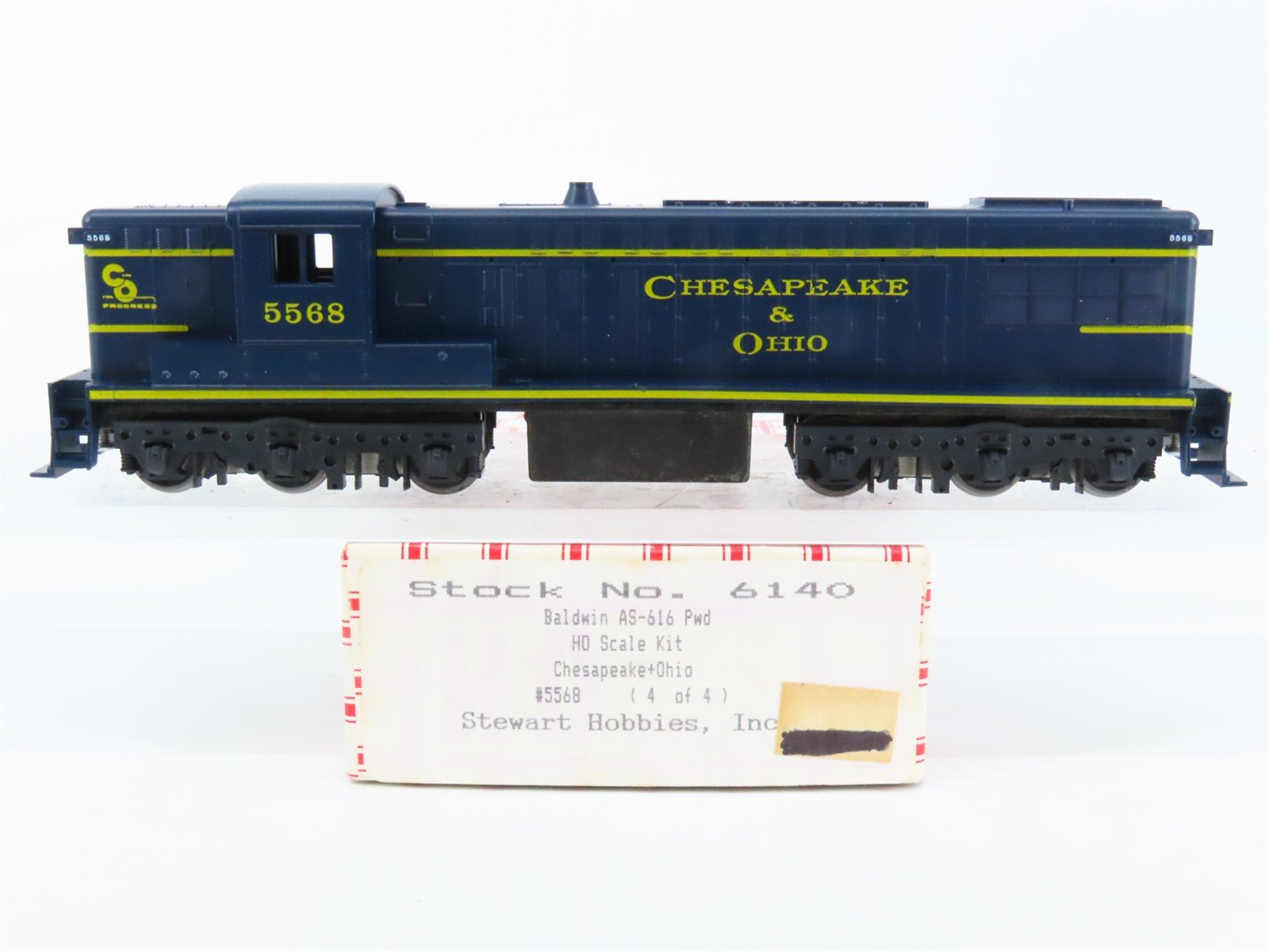 HO Scale Stewart 6140 C&O Chesapeake & Ohio Baldwin AS-616 Diesel #5568