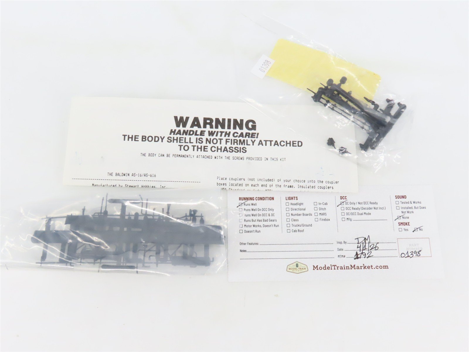 HO Scale Stewart 6140 C&O Chesapeake & Ohio Baldwin AS-616 Diesel #5568