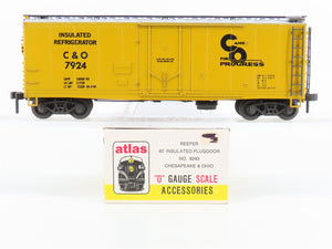 O Gauge 3-Rail Atlas 6243 C&P Chesapeake & Ohio 40' Insulated Reefer #7924