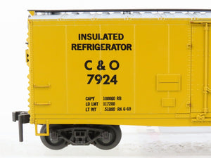 O Gauge 3-Rail Atlas 6243 C&P Chesapeake & Ohio 40' Insulated Reefer #7924