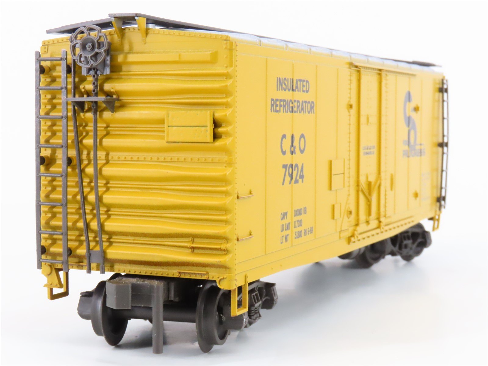 O Gauge 3-Rail Atlas 6243 C&P Chesapeake & Ohio 40' Insulated Reefer #7924