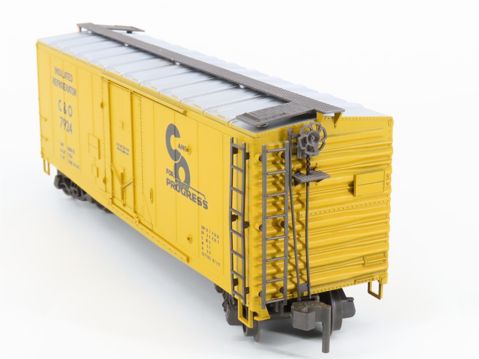 O Gauge 3-Rail Atlas 6243 C&P Chesapeake & Ohio 40' Insulated Reefer #7924