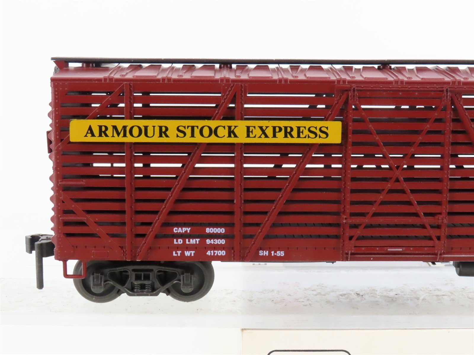 O Gauge 3-Rail Atlas 6221 ASEX Armour 40' Stock Car #398