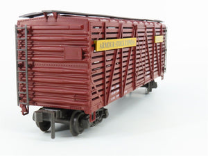 O Gauge 3-Rail Atlas 6221 ASEX Armour 40' Stock Car #398