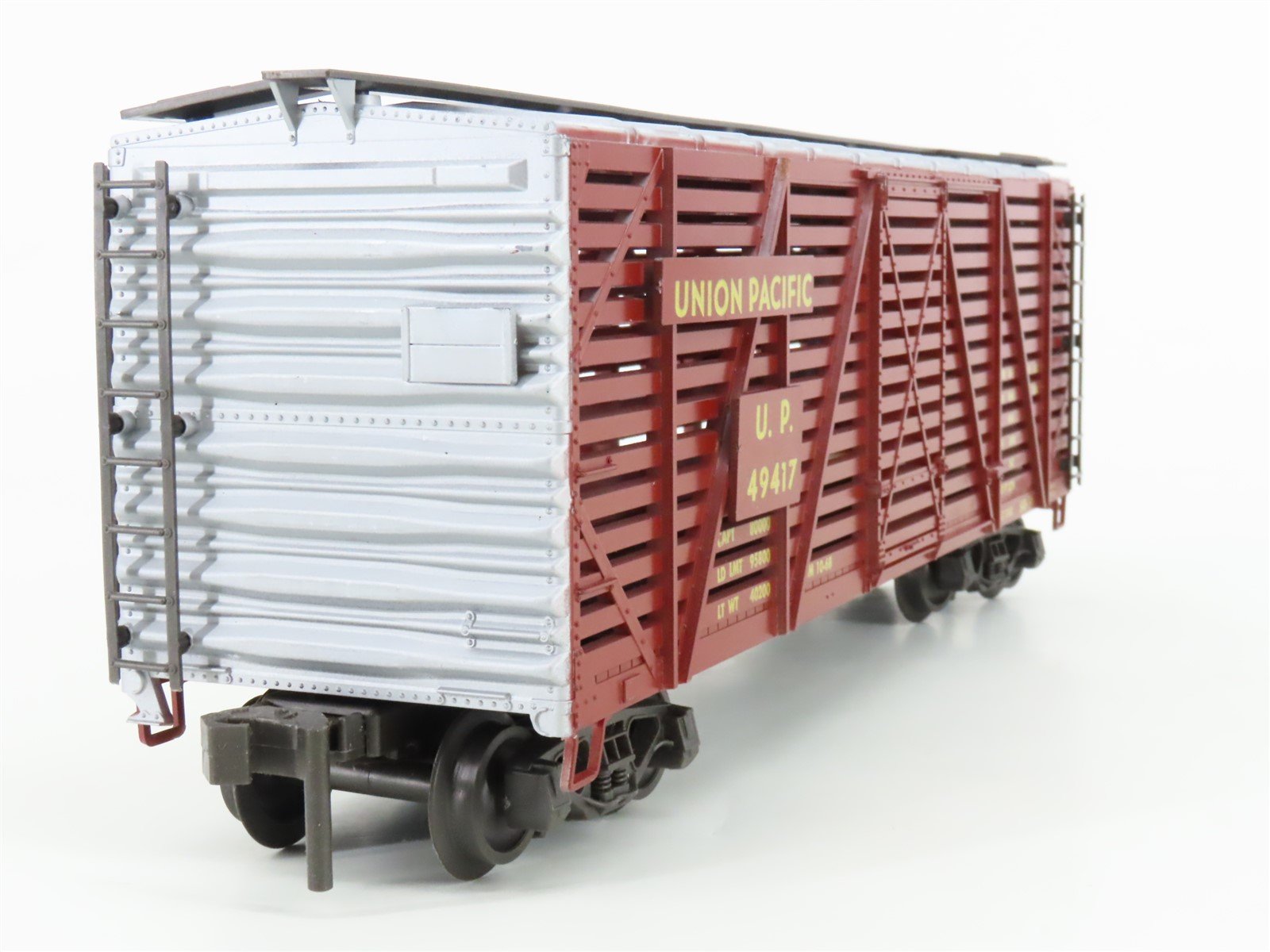 O Gauge 3-Rail Atlas 6224 UP Union Pacific Railroad 40' Stock Car #49417