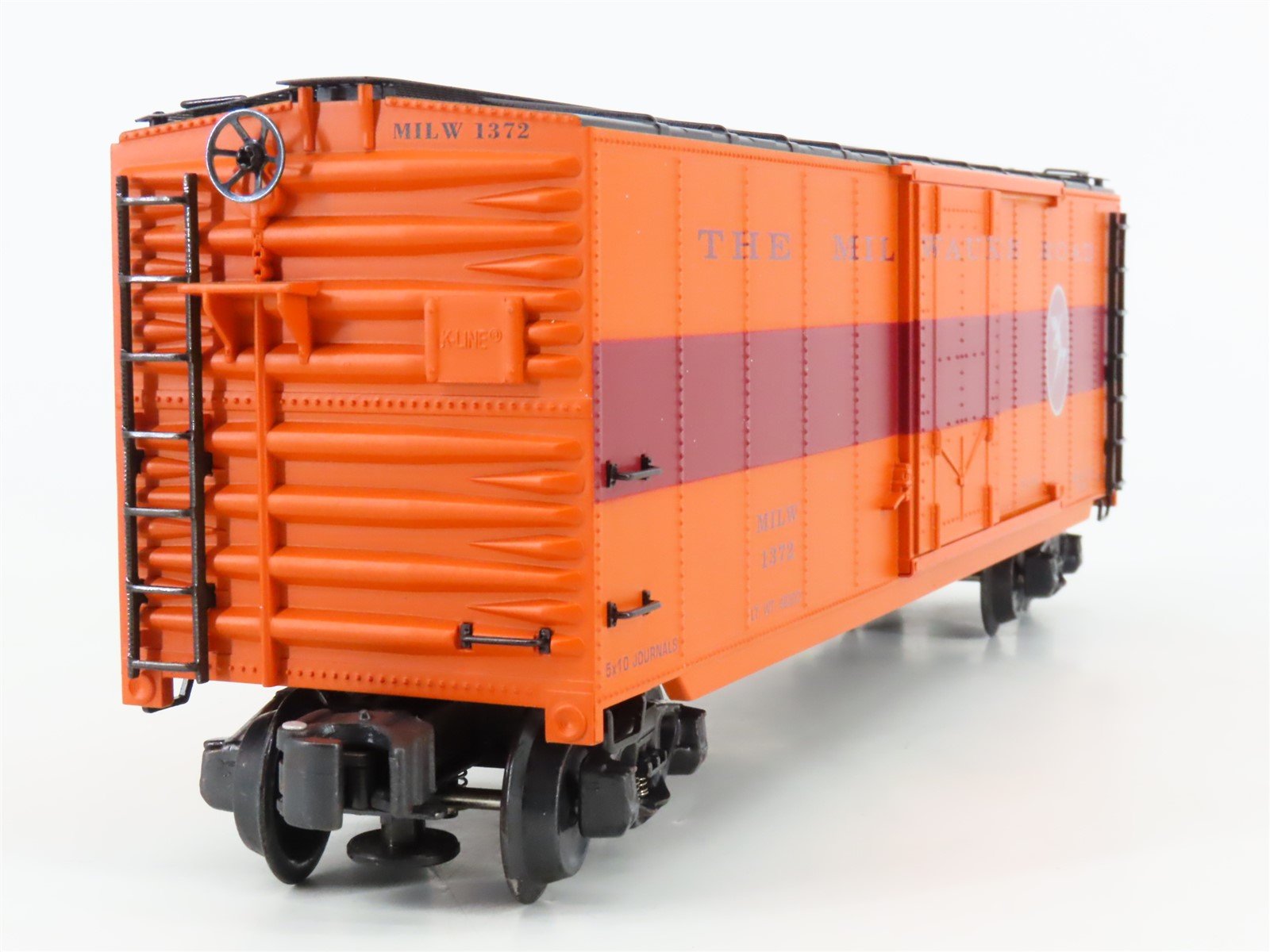 O Gauge 3-Rail K-Line K761-1372 MILW Milwaukee Road Hiawatha Box Car #1372