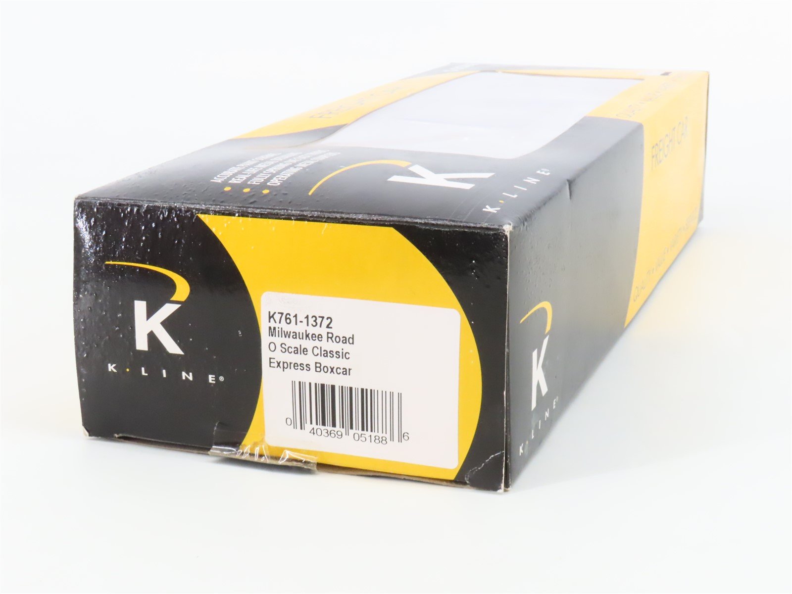 O Gauge 3-Rail K-Line K761-1372 MILW Milwaukee Road Hiawatha Box Car #1372