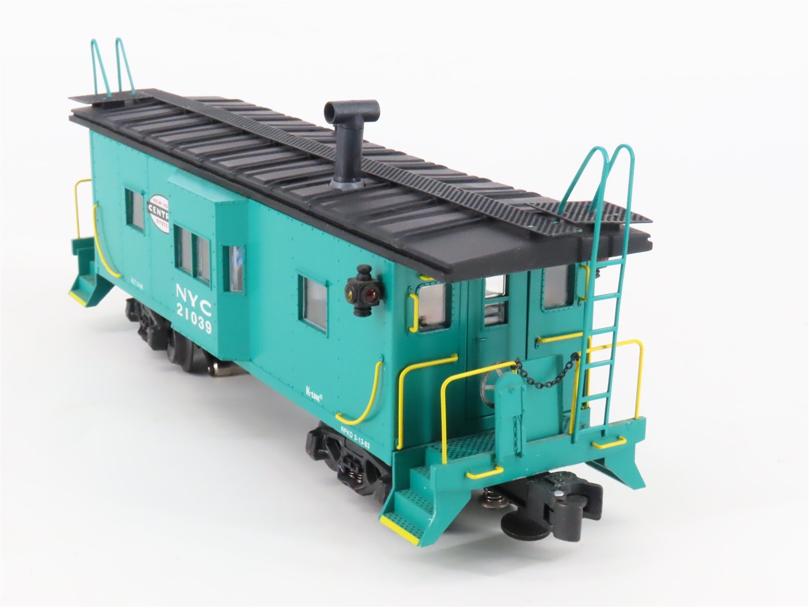 O Gauge 3-Rail K-Line K612-1751 NYC New York Central Bay Window Caboose #21039