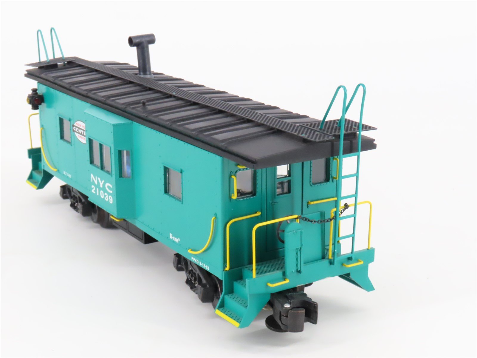 O Gauge 3-Rail K-Line K612-1751 NYC New York Central Bay Window Caboose #21039