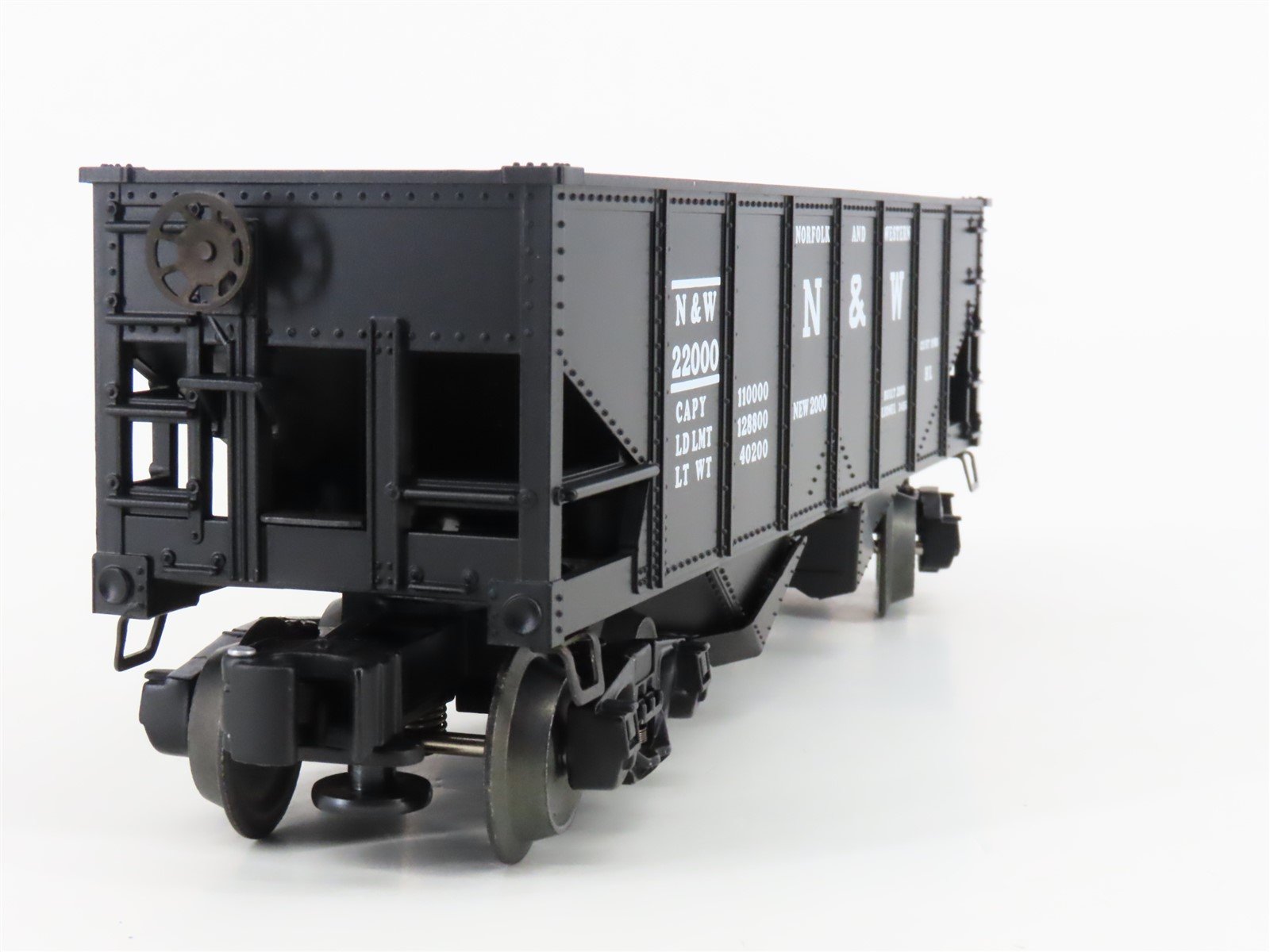 O Gauge 3-Rail Lionel 6-19885 N&W Norfolk & Western Railroad 2-Bay Hopper #22000