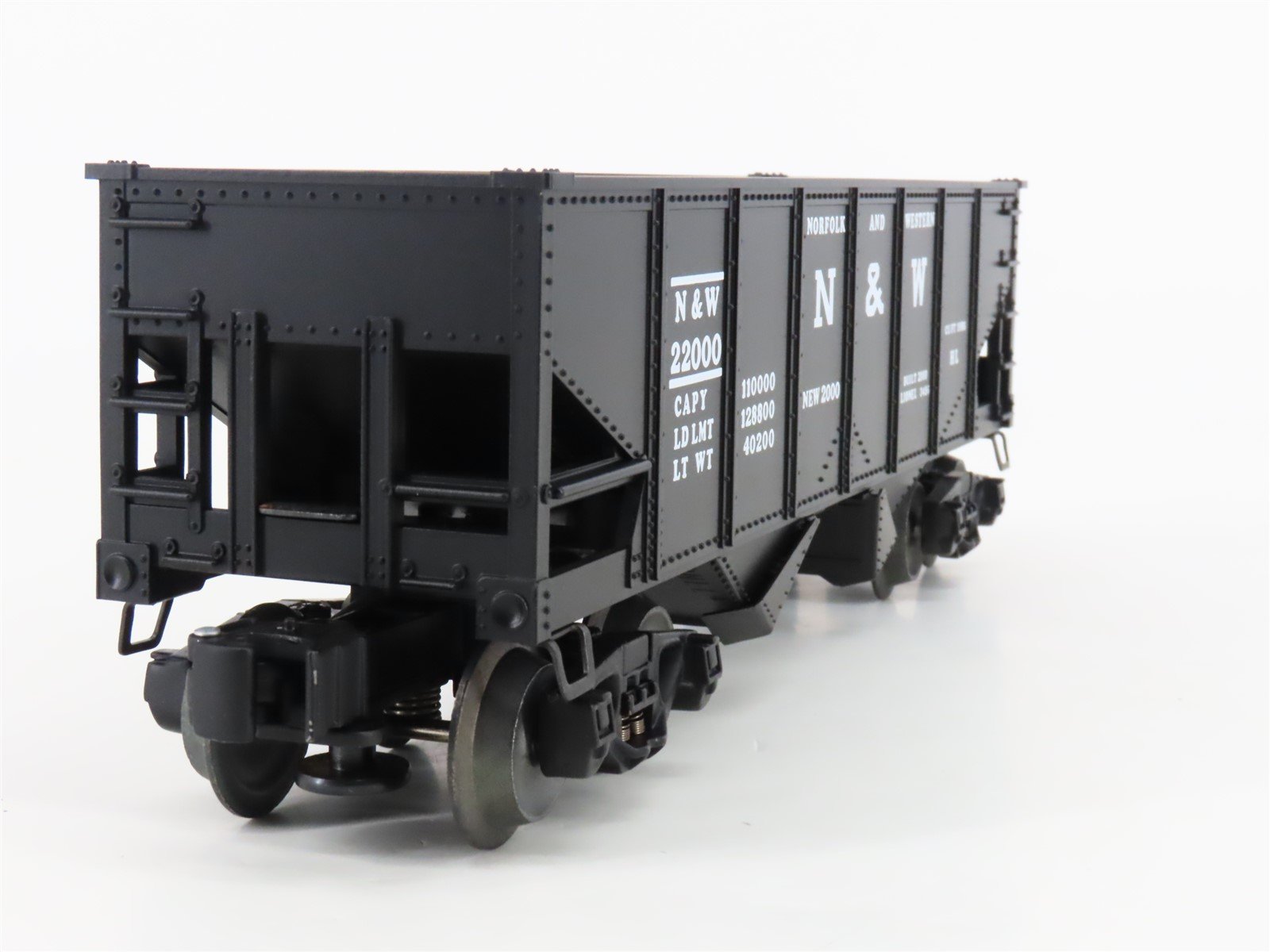O Gauge 3-Rail Lionel 6-19885 N&W Norfolk & Western Railroad 2-Bay Hopper #22000