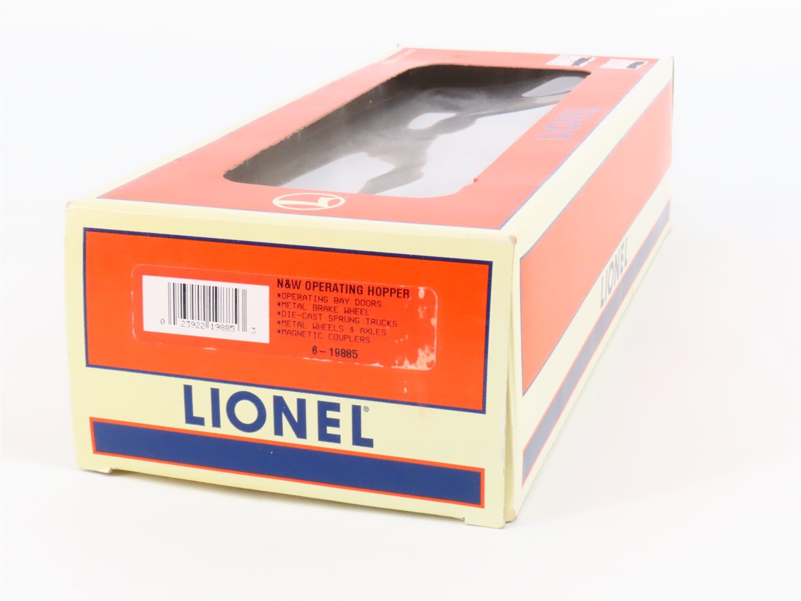 O Gauge 3-Rail Lionel 6-19885 N&W Norfolk & Western Operating 2-Bay Hopper 22000