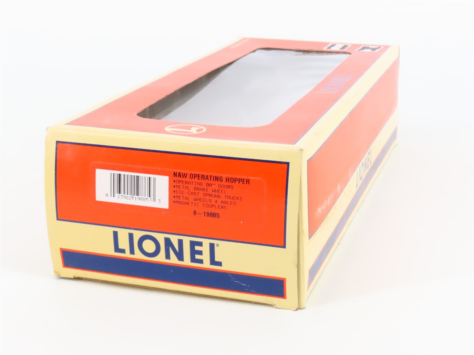 O Gauge 3-Rail Lionel 6-19885 N&W Norfolk & Western Operating 2-Bay Hopper 22000