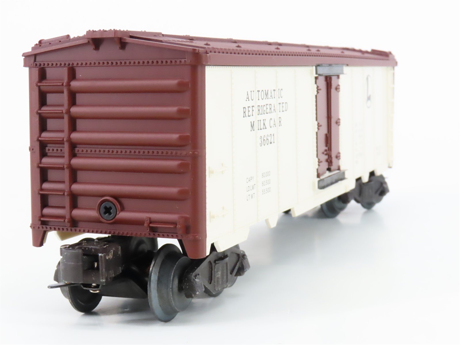 O Gauge 3-Rail Lionel 6-19554 Post War Operating Milk Car #36621 w/ Platform