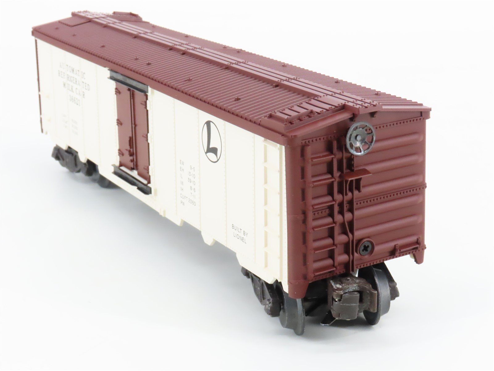 O Gauge 3-Rail Lionel 6-19554 Post War Operating Milk Car #36621 w/ Platform