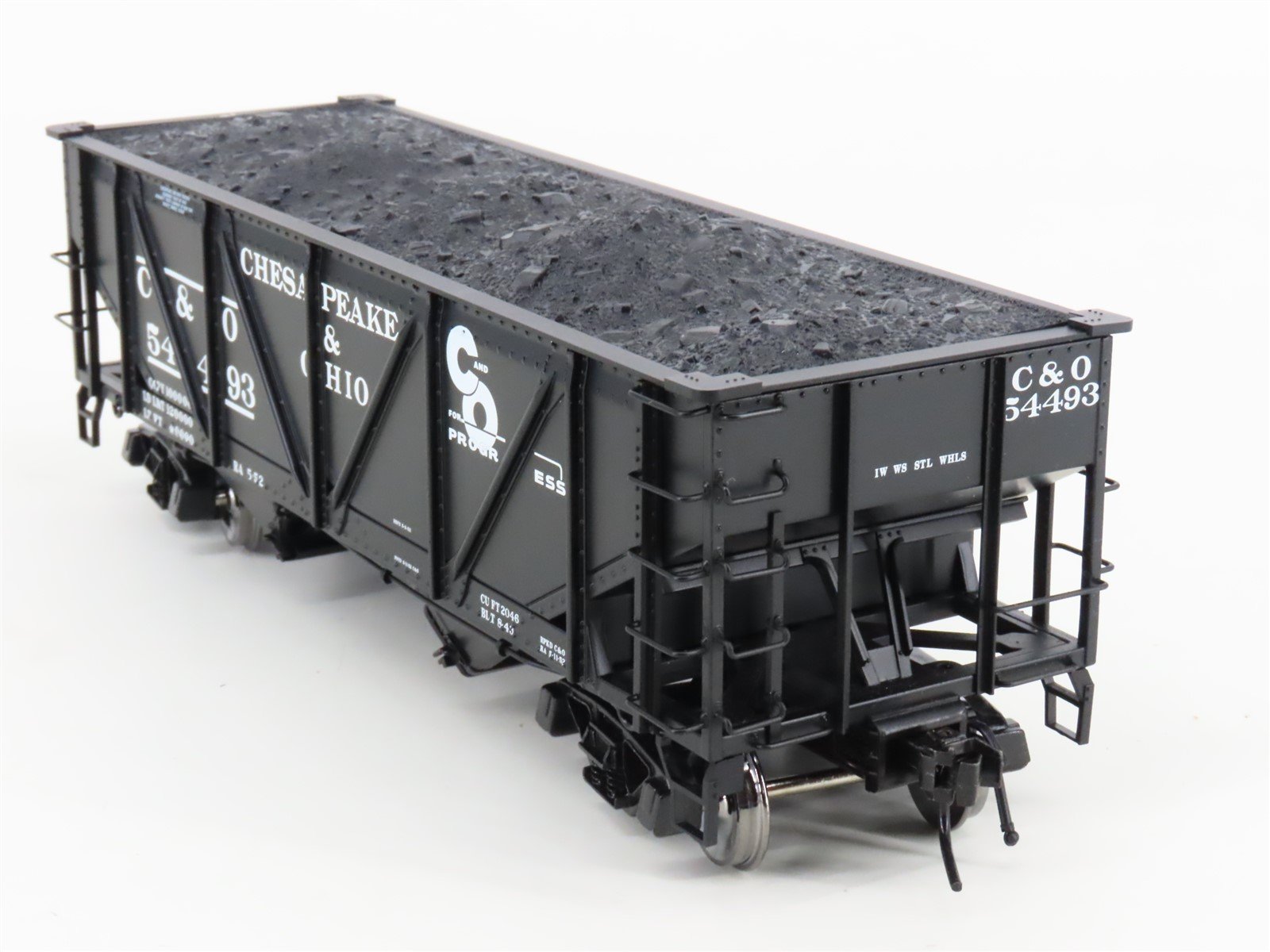O Scale 2-Rail Atlas #7438-4 C&O Chesapeake & Ohio 2-Bay Open Hopper #54493