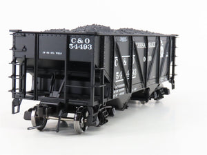 O Scale 2-Rail Atlas #7438-4 C&O Chesapeake & Ohio 2-Bay Open Hopper #54493
