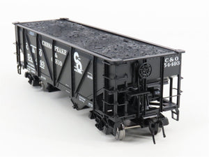O Scale 2-Rail Atlas #7438-4 C&O Chesapeake & Ohio 2-Bay Open Hopper #54493