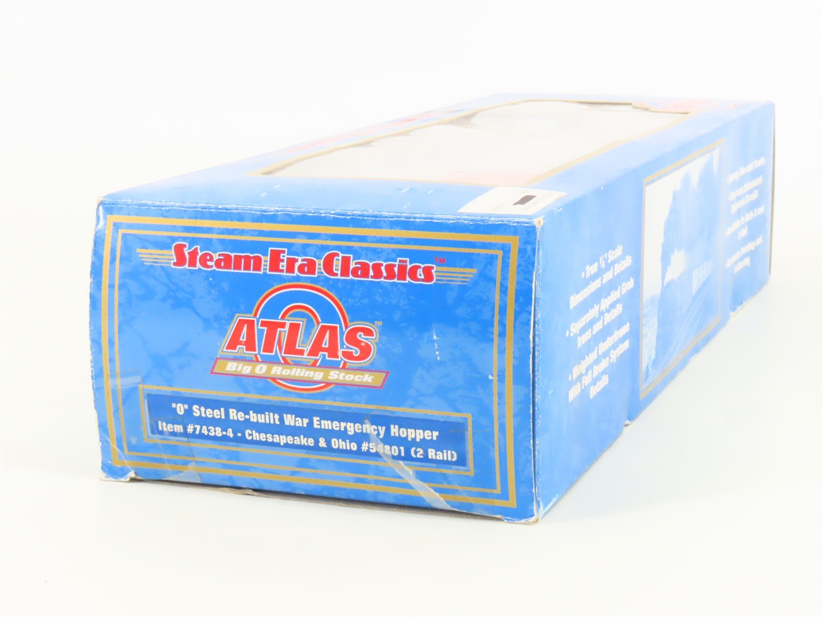 O Scale 2-Rail Atlas #7438-4 C&O Chesapeake & Ohio 2-Bay Open Hopper #54493