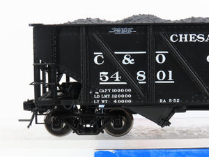 O Scale 2-Rail Atlas #7438-3 C&O Chesapeake & Ohio 2-Bay Open Hopper #54801