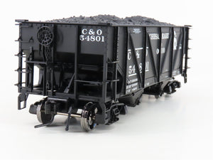 O Scale 2-Rail Atlas #7438-3 C&O Chesapeake & Ohio 2-Bay Open Hopper #54801