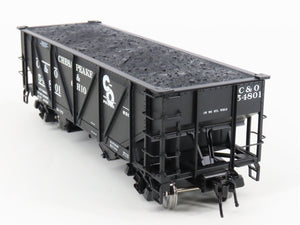 O Scale 2-Rail Atlas #7438-3 C&O Chesapeake & Ohio 2-Bay Open Hopper #54801