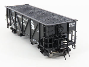 O Scale 2-Rail Atlas #7438-3 C&O Chesapeake & Ohio 2-Bay Open Hopper #54801